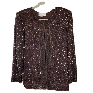 𝅺sequined LAWRENCE Kazar Special Occasion Jacket